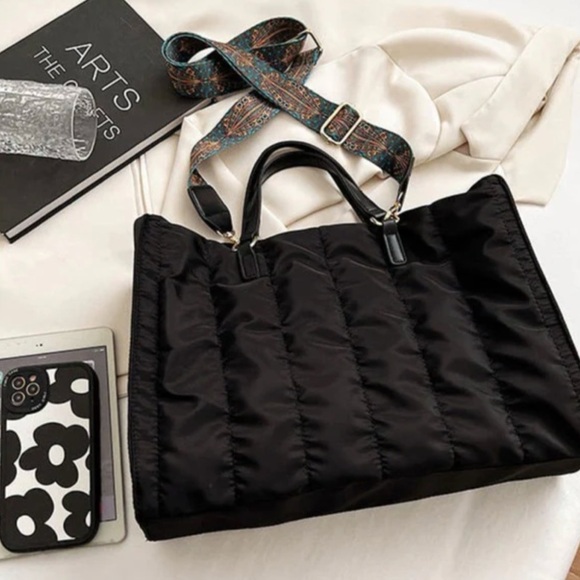 The Olives Mini Puffer Tote - Picture 3 of 5